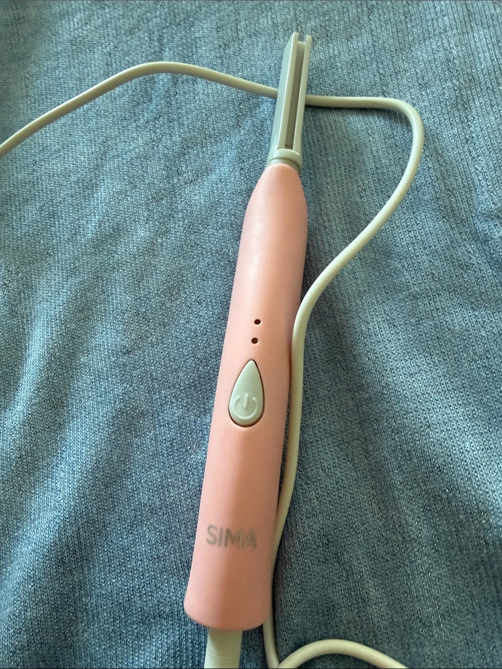 Sima K Pink Facial Hair Trimmer with Cream Accents